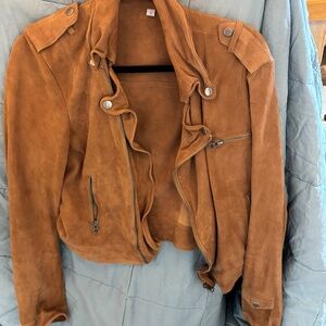 Tan Genuine Cow Hide Jacket
